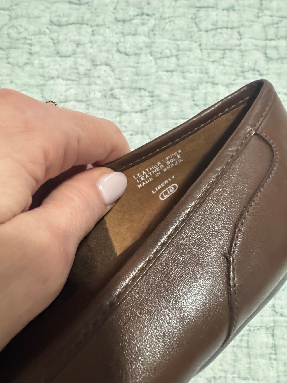 NWOT Enzo Angiolini Brown Croc-Embossed Leather Loafers - Picture 7 of 7